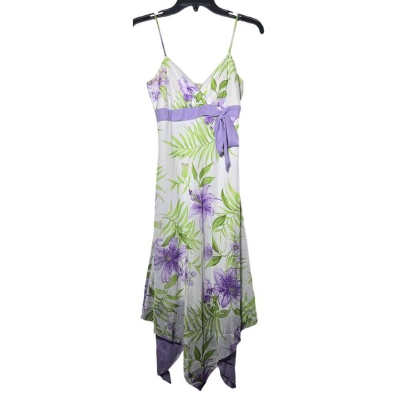 Trixxi Dresses & Skirts - Trixxi Floral Asymmetrical‎ Dress Size Small Fairy Y2K Coquette Whimsical Boho